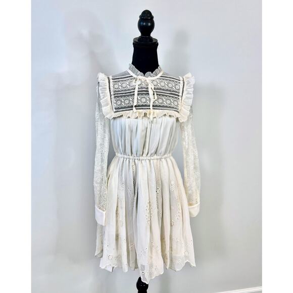mini ivory embroidered dress 11 years Girls Embroidered Trim Dress – Ivory – Keepsake Collection 6Y, 100% Cotton, Machine Wash Cold main image 0
